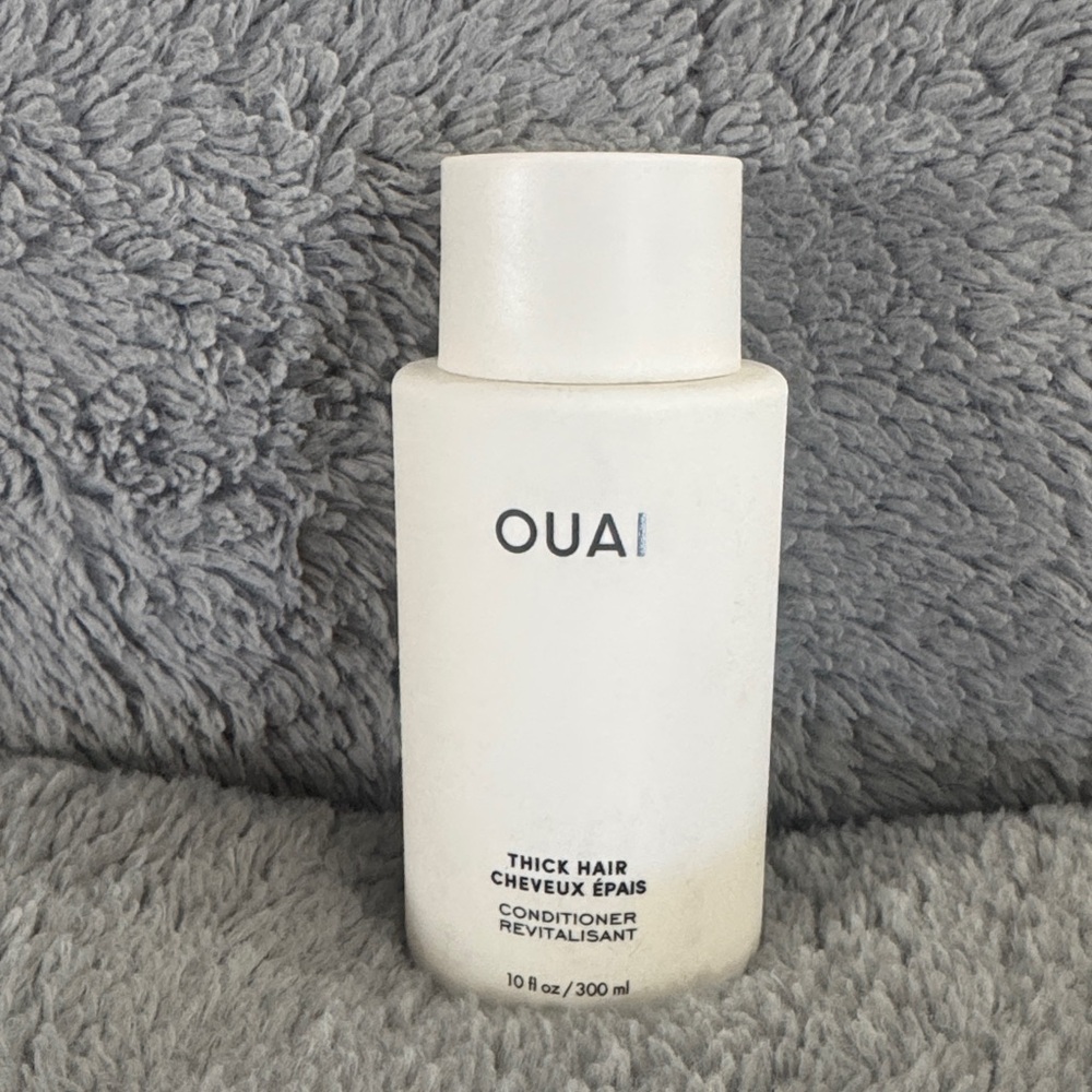 OUAI Thick Hair Conditioner in White Bottle